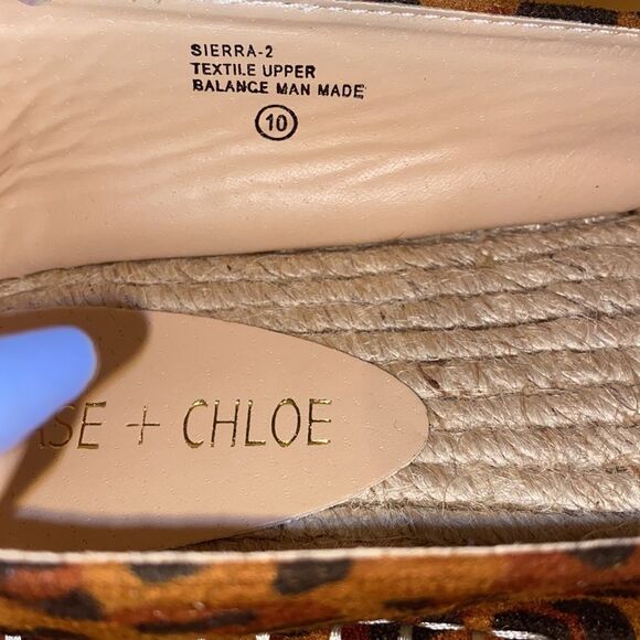 CHASE + CHLOE Sierra Leopard Print Espadrille Slip Ons - Picture 5 of 5